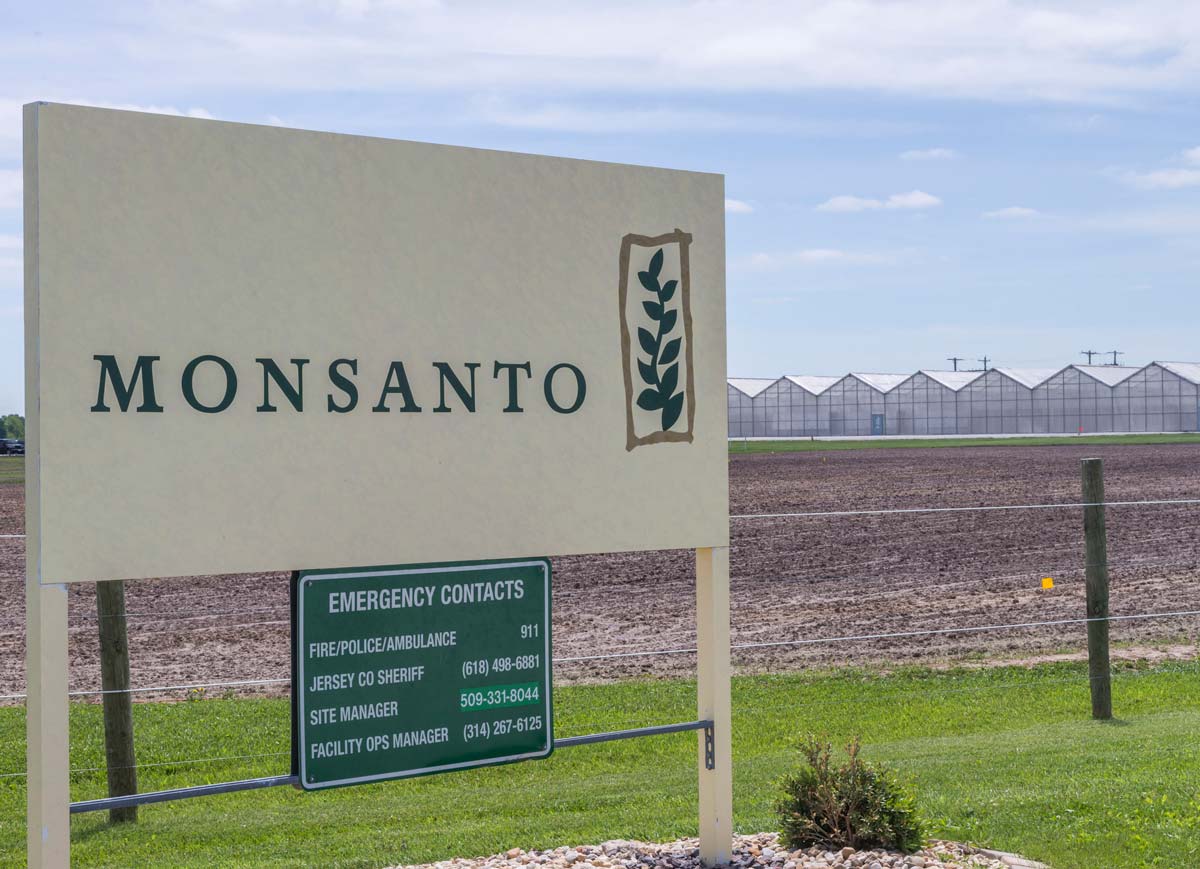 monsanto signage outside of facility