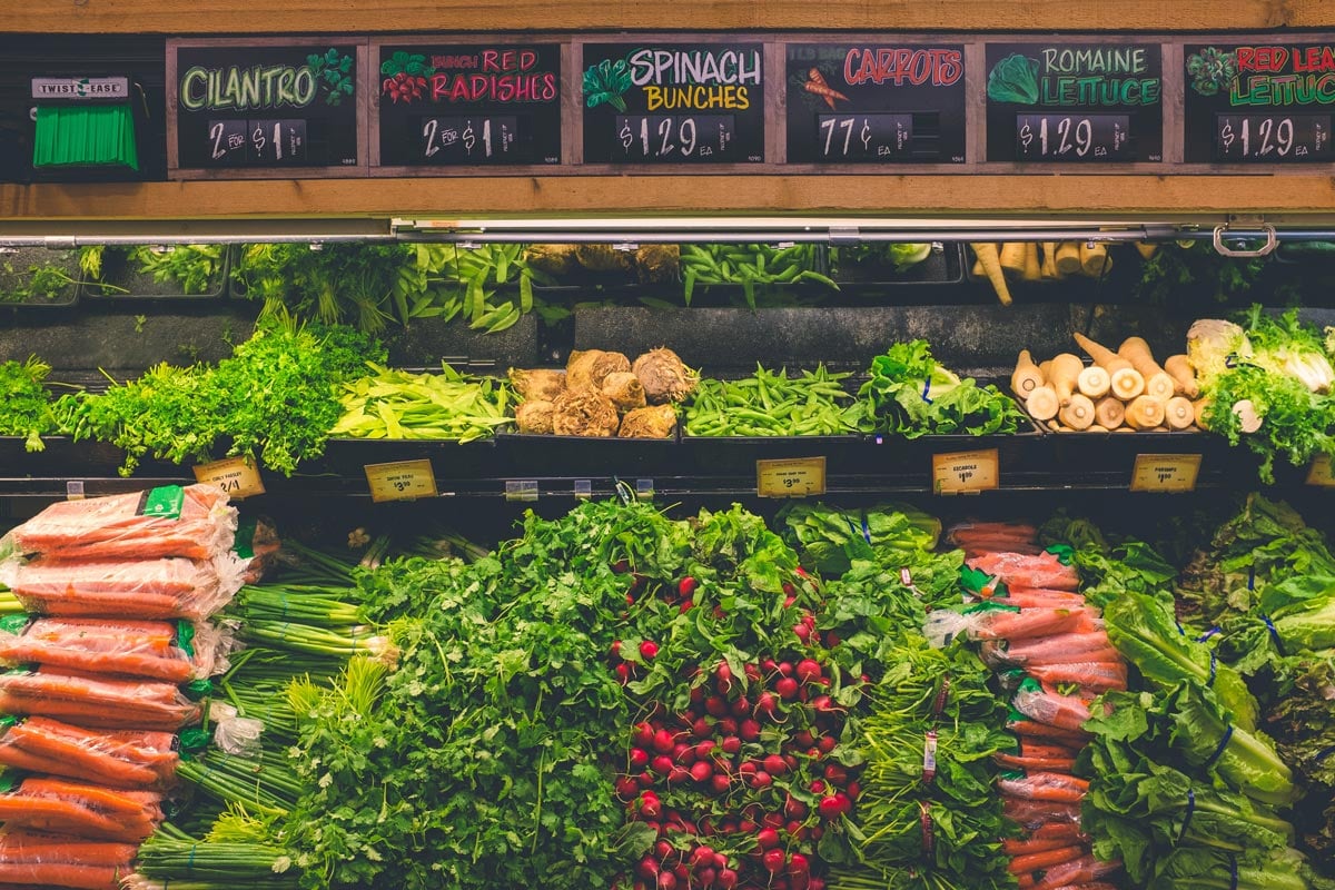 vegetables in market