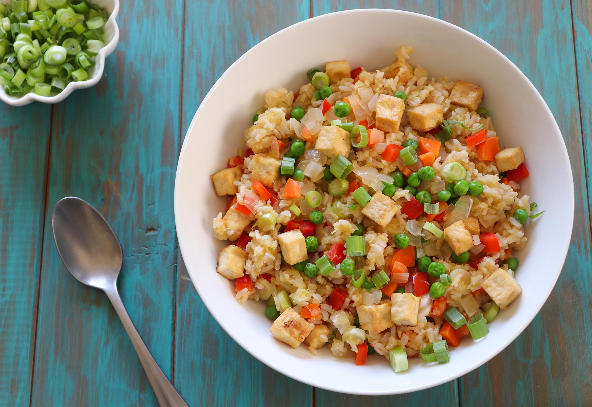 pineapple rice in bowl