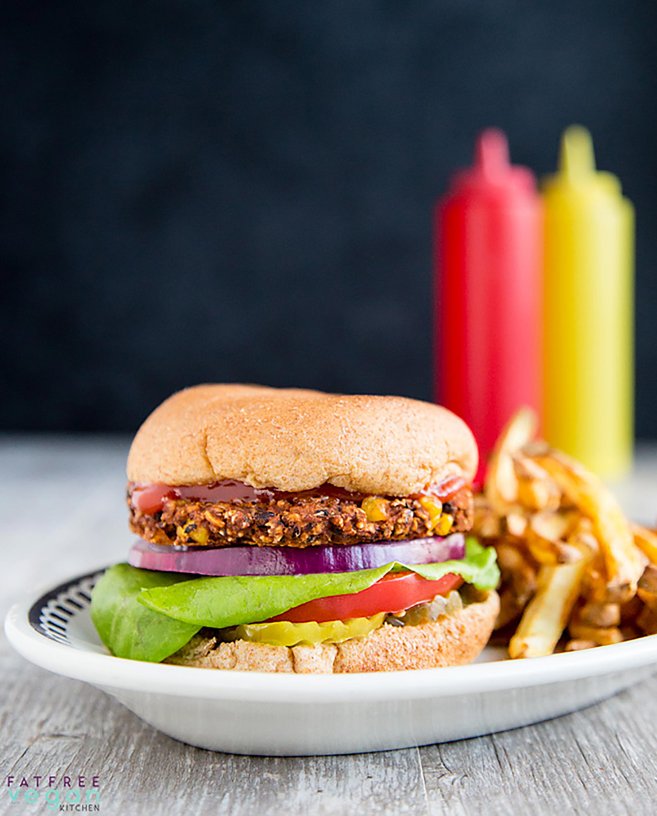 Healthy Super Bowl Recipes: Black Bean Burger