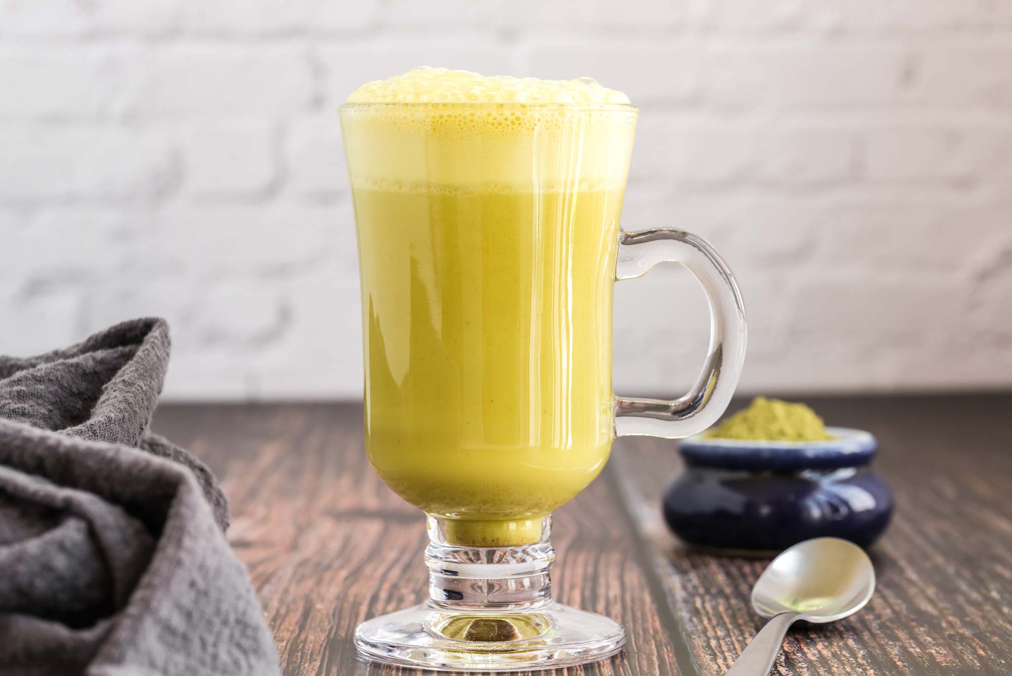 Soothing spiced matcha tea