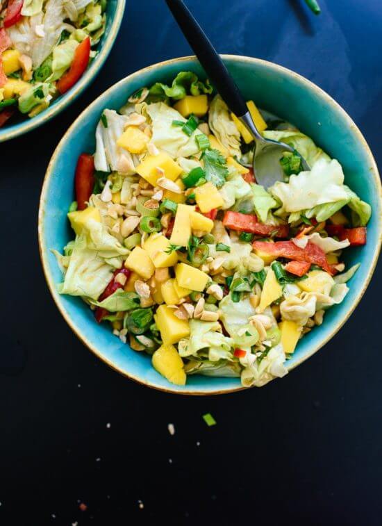 Thai Mango Salad with Peanut Dressing