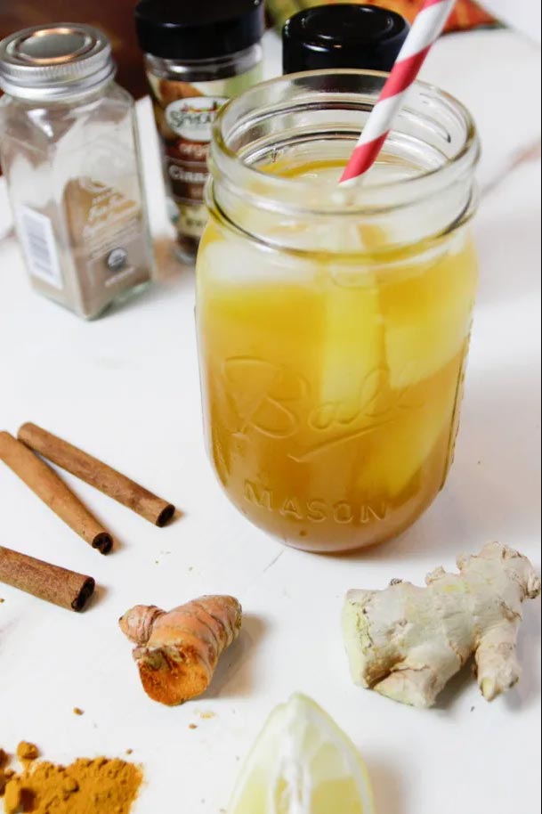 turmeric ginger iced tea