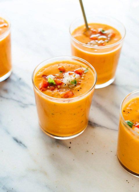 gazpacho in cups