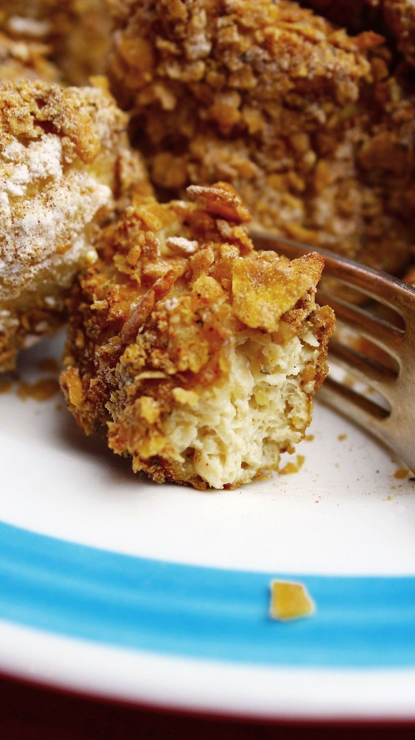 vegan fried chicken on plate