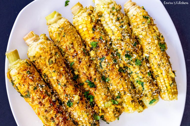 Mexican Corn on the Cob with Avocado